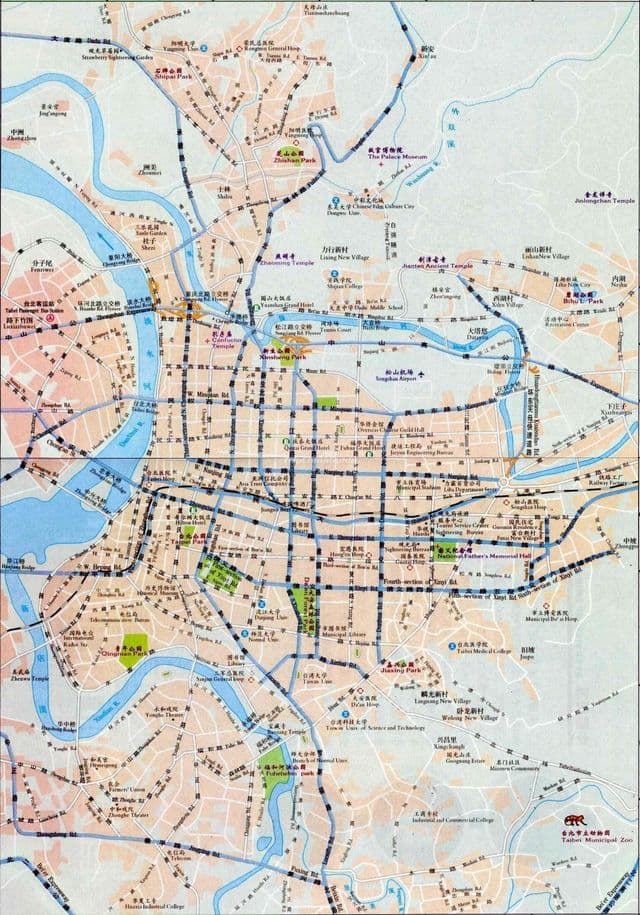Карта дорог Тайбэя